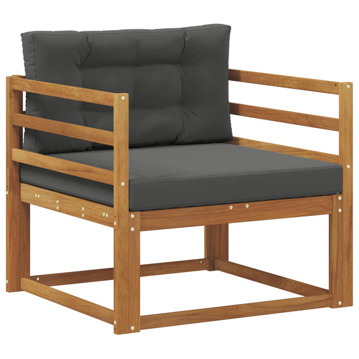 Canapea Medie pentru Exterior Lemn Solid de Acacia natural - WALTI WALTI