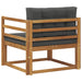Canapea Medie pentru Exterior Lemn Solid de Acacia natural - WALTI WALTI