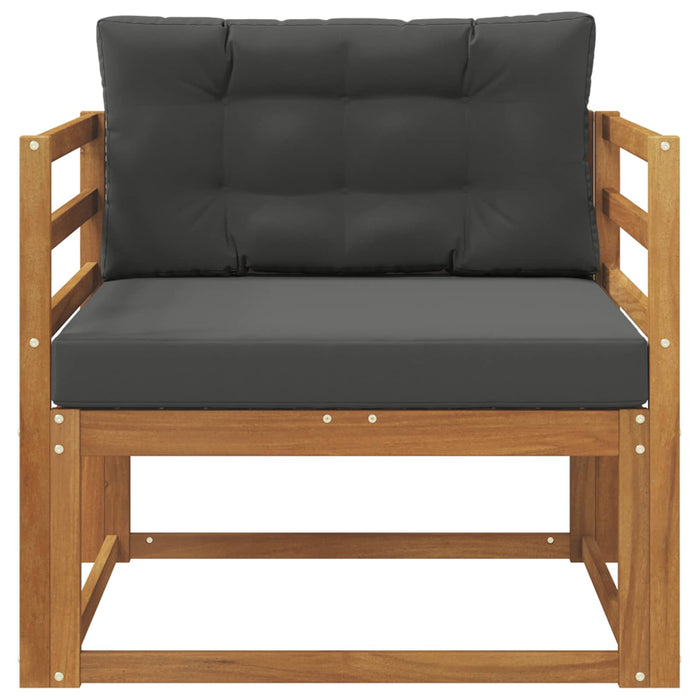 Canapea Medie pentru Exterior Lemn Solid de Acacia natural - WALTI WALTI