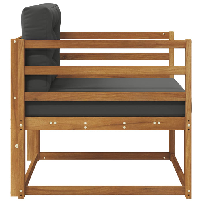 Canapea Medie pentru Exterior Lemn Solid de Acacia natural - WALTI WALTI
