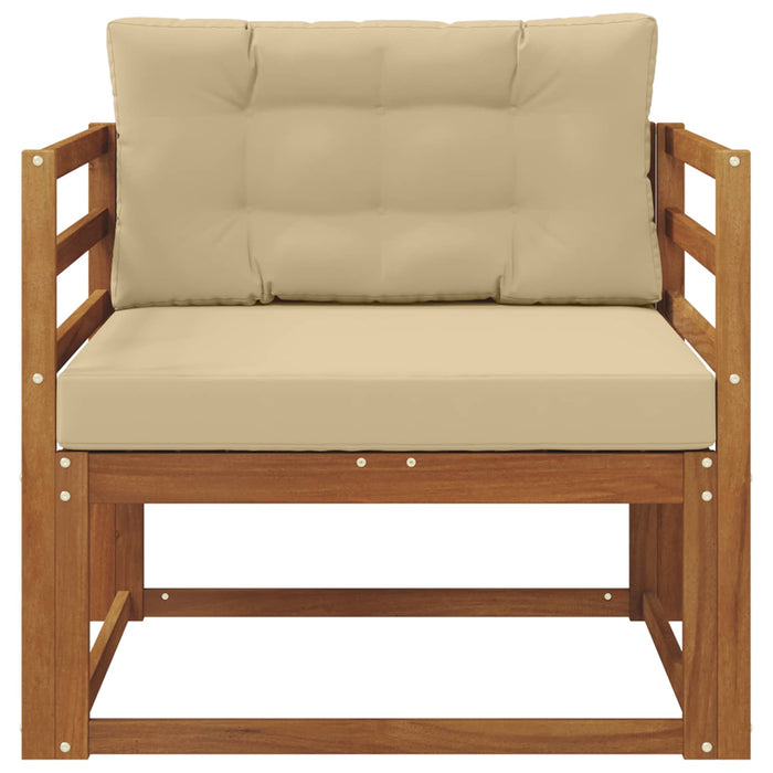Canapea Medie pentru Exterior Lemn Solid de Acacia natural - WALTI WALTI