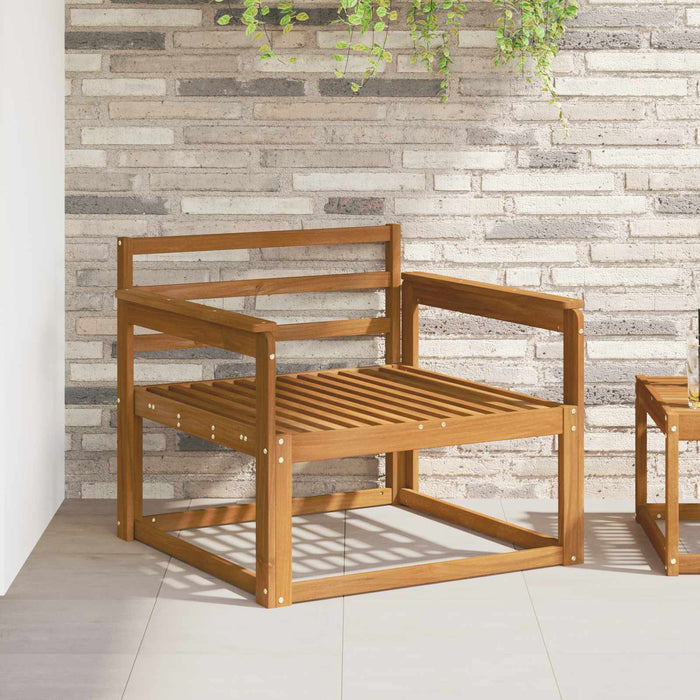 Canapea Medie pentru Exterior Lemn Solid de Acacia natural - WALTI WALTI