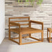 Canapea Medie pentru Exterior Lemn Solid de Acacia natural - WALTI WALTI