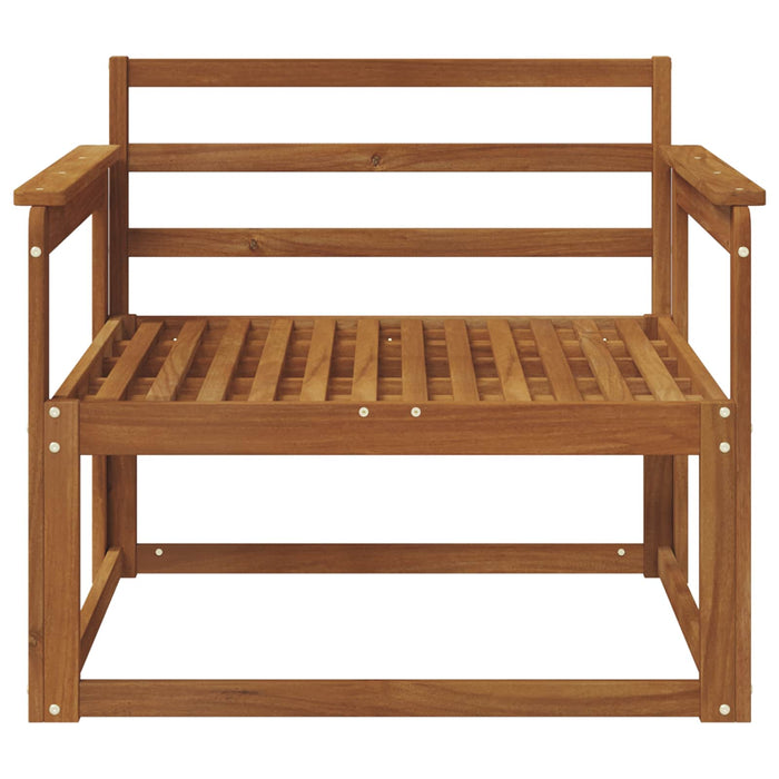 Canapea Medie pentru Exterior Lemn Solid de Acacia natural - WALTI WALTI