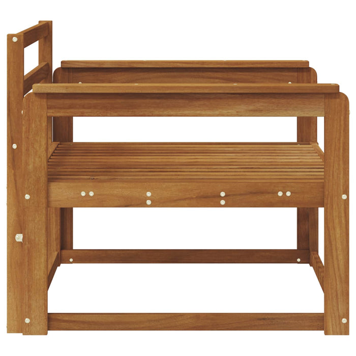 Canapea Medie pentru Exterior Lemn Solid de Acacia natural - WALTI WALTI