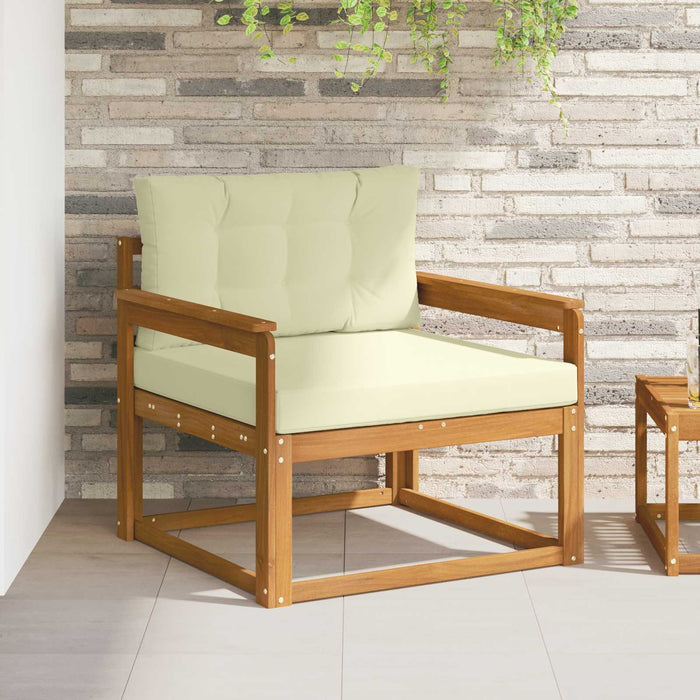 Canapea Medie pentru Exterior Lemn Solid de Acacia natural - WALTI WALTI