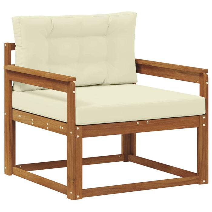 Canapea Medie pentru Exterior Lemn Solid de Acacia natural - WALTI WALTI