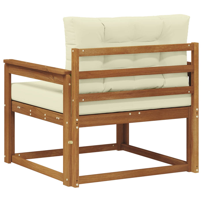 Canapea Medie pentru Exterior Lemn Solid de Acacia natural - WALTI WALTI