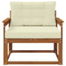 Canapea Medie pentru Exterior Lemn Solid de Acacia natural - WALTI WALTI