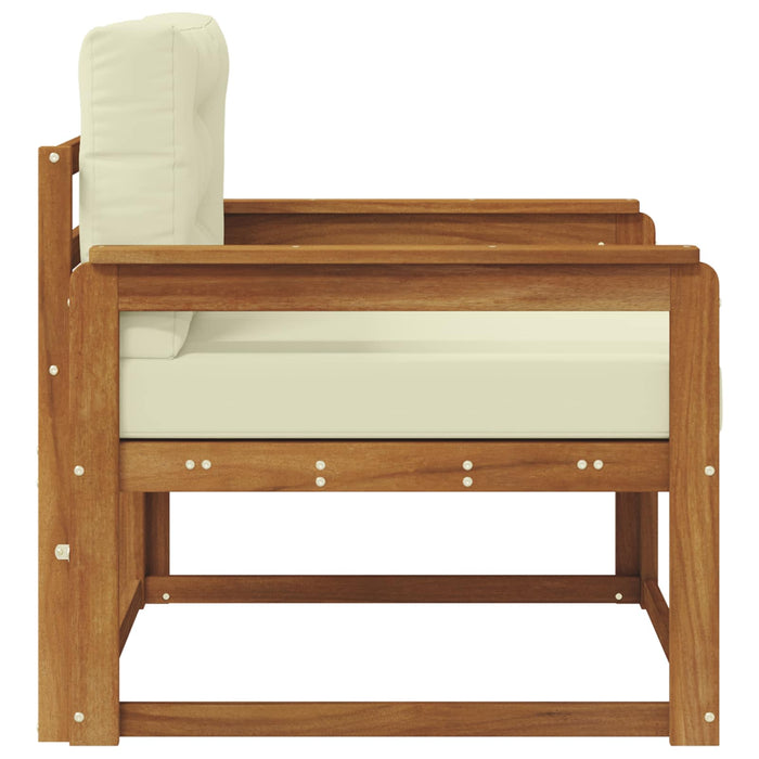 Canapea Medie pentru Exterior Lemn Solid de Acacia natural - WALTI WALTI
