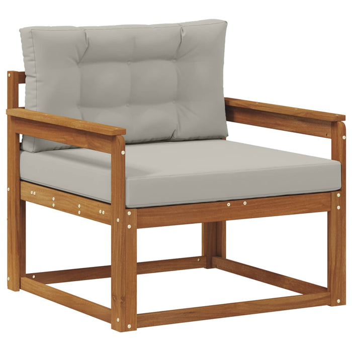 Canapea Medie pentru Exterior Lemn Solid de Acacia natural - WALTI WALTI