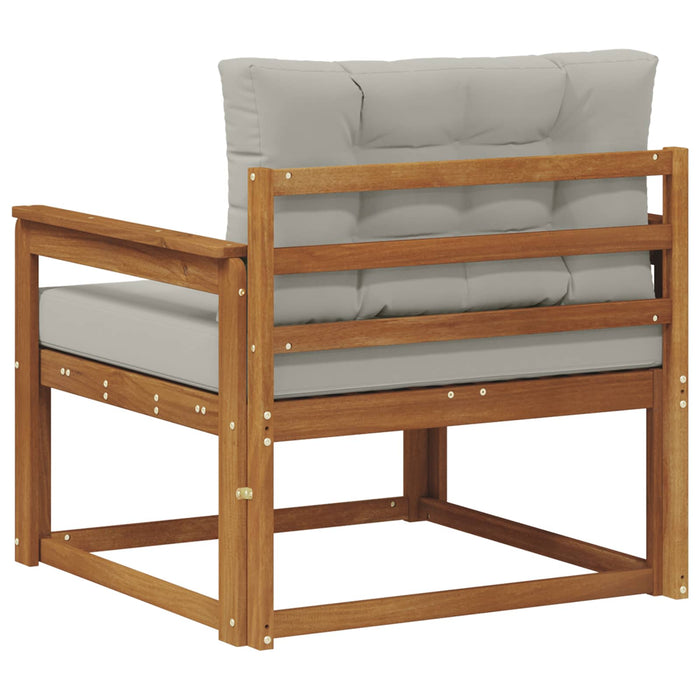 Canapea Medie pentru Exterior Lemn Solid de Acacia natural - WALTI WALTI