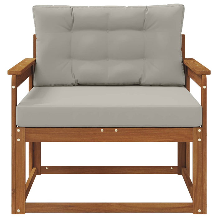 Canapea Medie pentru Exterior Lemn Solid de Acacia natural - WALTI WALTI