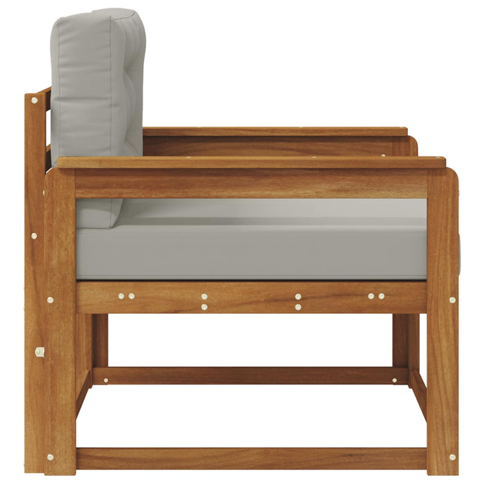 Canapea Medie pentru Exterior Lemn Solid de Acacia natural - WALTI WALTI