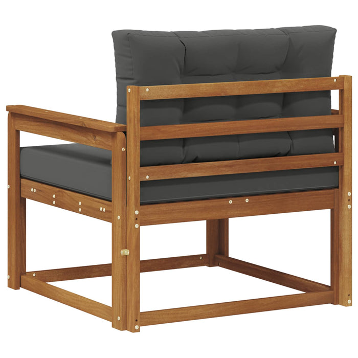 Canapea Medie pentru Exterior Lemn Solid de Acacia natural - WALTI WALTI