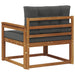 Canapea Medie pentru Exterior Lemn Solid de Acacia natural - WALTI WALTI