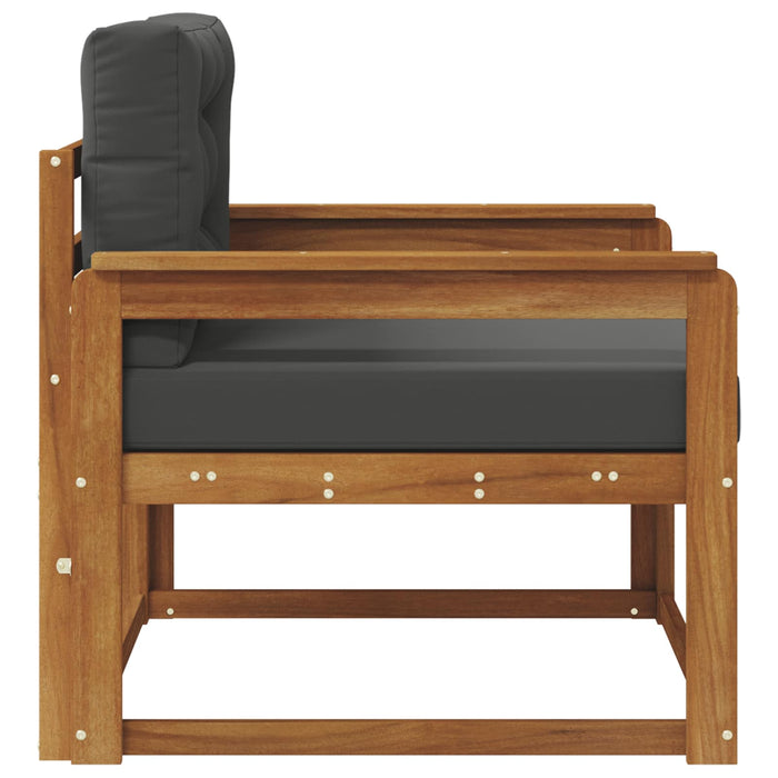 Canapea Medie pentru Exterior Lemn Solid de Acacia natural - WALTI WALTI