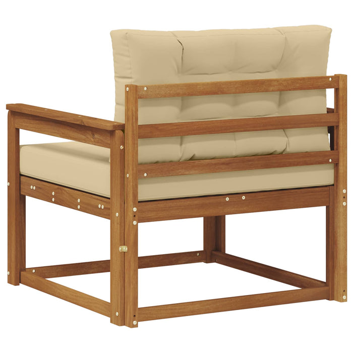 Canapea Medie pentru Exterior Lemn Solid de Acacia natural - WALTI WALTI