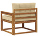 Canapea Medie pentru Exterior Lemn Solid de Acacia natural - WALTI WALTI