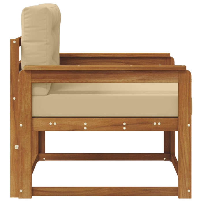 Canapea Medie pentru Exterior Lemn Solid de Acacia natural - WALTI WALTI