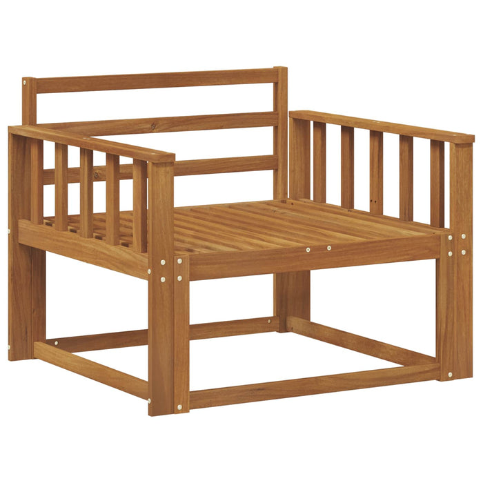 Canapea Medie pentru Exterior Lemn Solid de Acacia natural - WALTI WALTI
