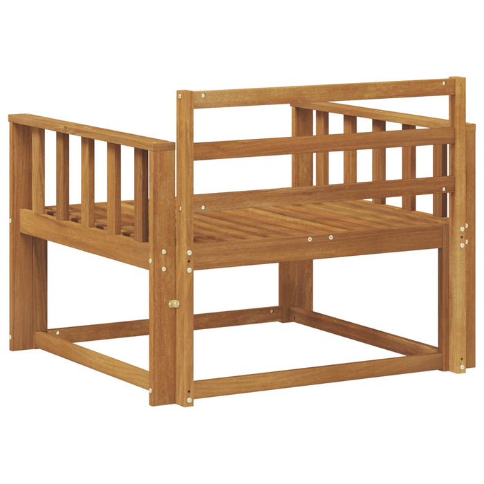 Canapea Medie pentru Exterior Lemn Solid de Acacia natural - WALTI WALTI