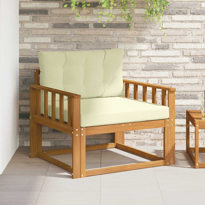 Canapea Medie pentru Exterior Lemn Solid de Acacia natural - WALTI WALTI