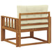 Canapea Medie pentru Exterior Lemn Solid de Acacia natural - WALTI WALTI