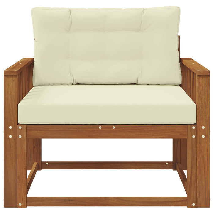 Canapea Medie pentru Exterior Lemn Solid de Acacia natural - WALTI WALTI
