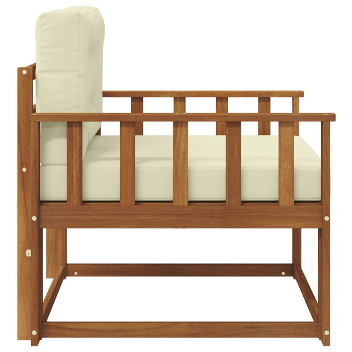 Canapea Medie pentru Exterior Lemn Solid de Acacia natural - WALTI WALTI