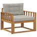 Canapea Medie pentru Exterior Lemn Solid de Acacia natural - WALTI WALTI