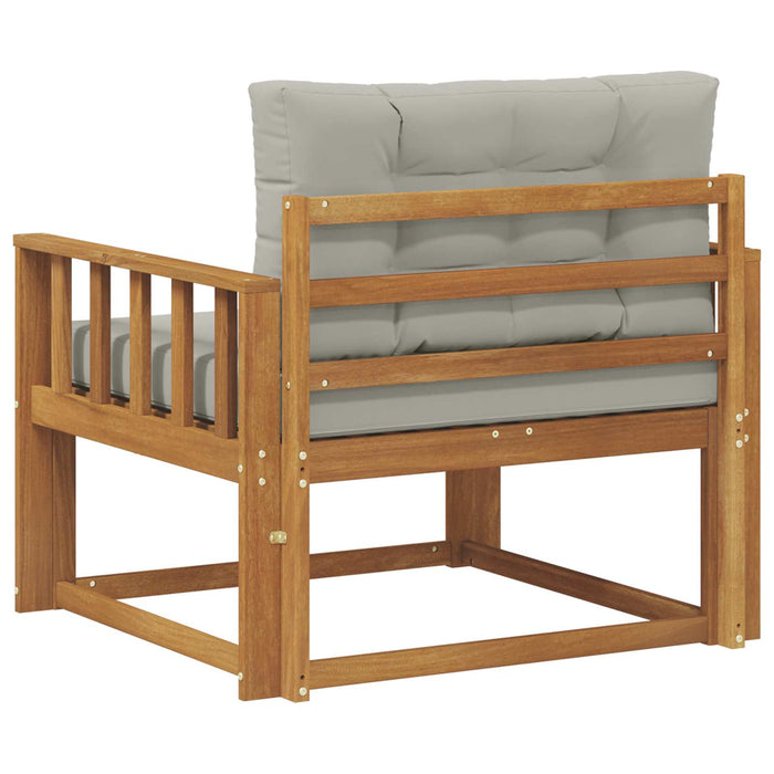 Canapea Medie pentru Exterior Lemn Solid de Acacia natural - WALTI WALTI