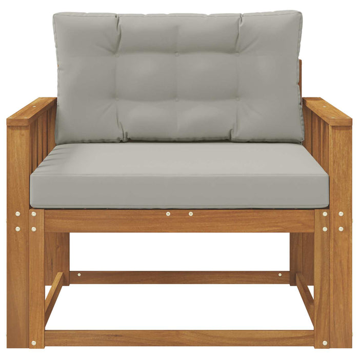 Canapea Medie pentru Exterior Lemn Solid de Acacia natural - WALTI WALTI