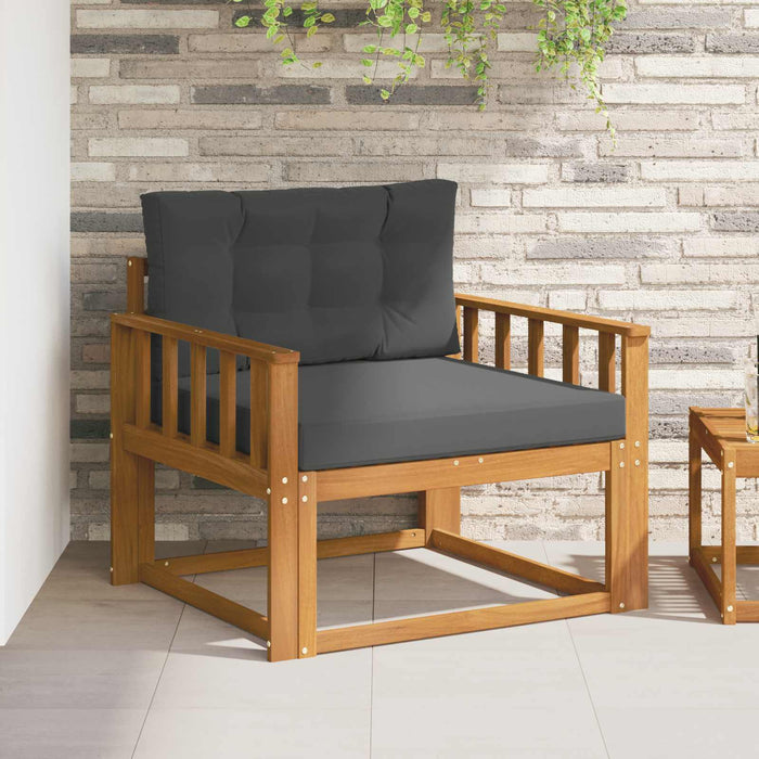 Canapea Medie pentru Exterior Lemn Solid de Acacia natural - WALTI WALTI