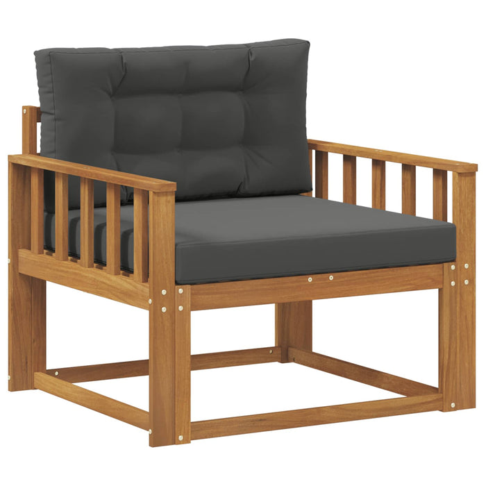 Canapea Medie pentru Exterior Lemn Solid de Acacia natural - WALTI WALTI