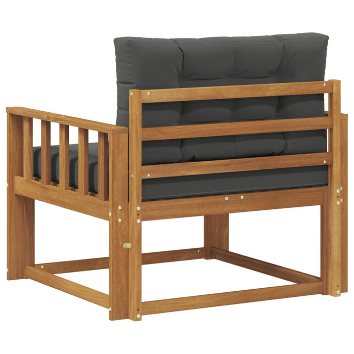 Canapea Medie pentru Exterior Lemn Solid de Acacia natural - WALTI WALTI