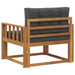 Canapea Medie pentru Exterior Lemn Solid de Acacia natural - WALTI WALTI