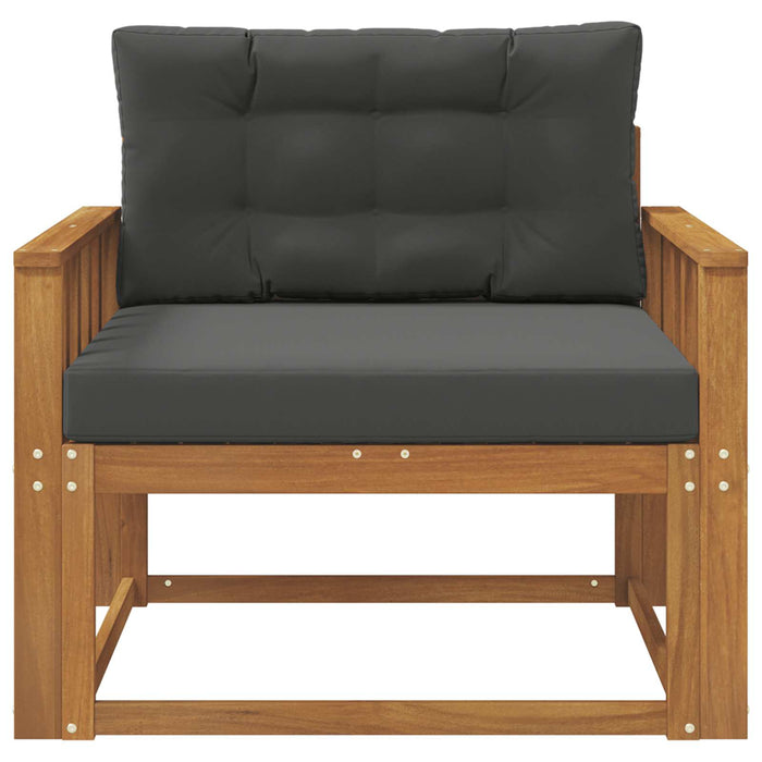 Canapea Medie pentru Exterior Lemn Solid de Acacia natural - WALTI WALTI