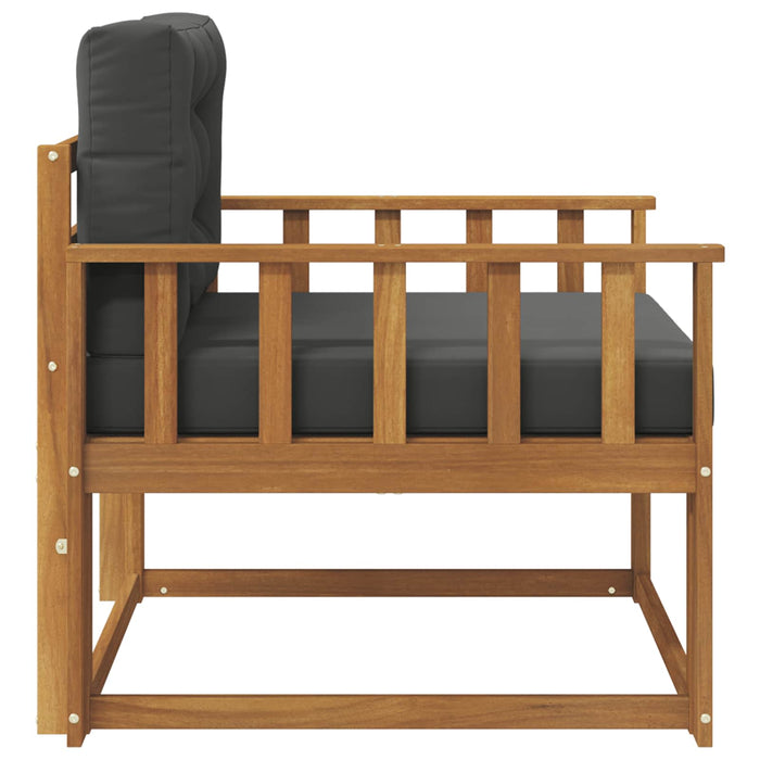Canapea Medie pentru Exterior Lemn Solid de Acacia natural - WALTI WALTI