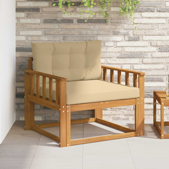 Canapea Medie pentru Exterior Lemn Solid de Acacia natural - WALTI WALTI