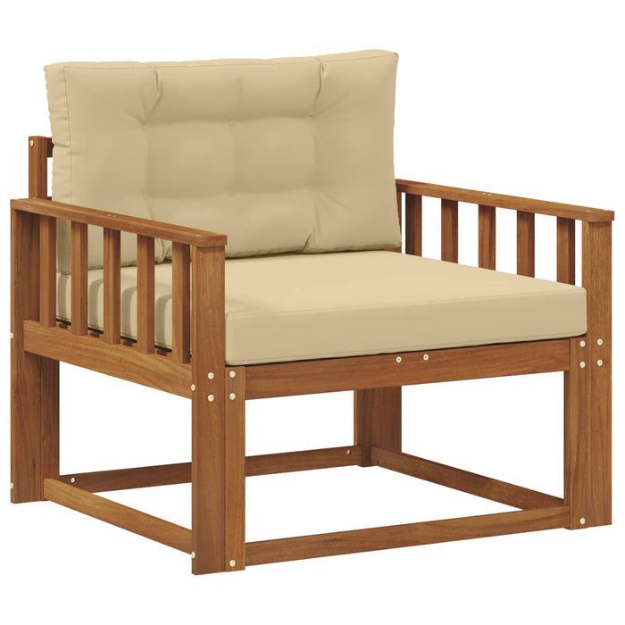 Canapea Medie pentru Exterior Lemn Solid de Acacia natural - WALTI WALTI