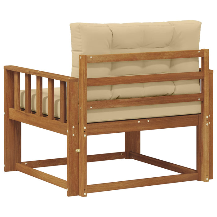 Canapea Medie pentru Exterior Lemn Solid de Acacia natural - WALTI WALTI