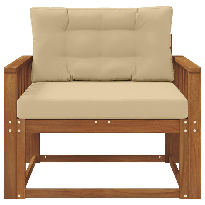Canapea Medie pentru Exterior Lemn Solid de Acacia natural - WALTI WALTI
