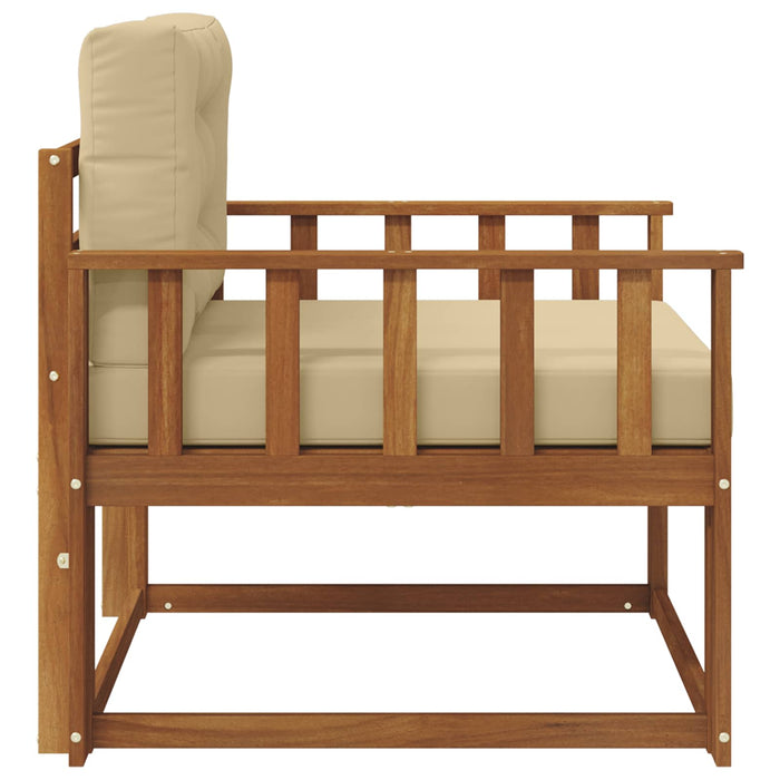 Canapea Medie pentru Exterior Lemn Solid de Acacia natural - WALTI WALTI