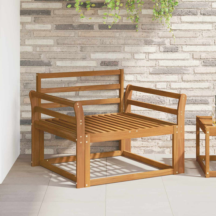 Canapea Medie pentru Exterior Lemn Solid de Acacia natural - WALTI WALTI