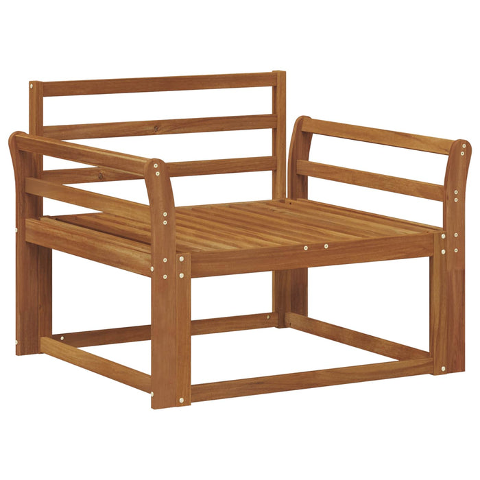 Canapea Medie pentru Exterior Lemn Solid de Acacia natural - WALTI WALTI