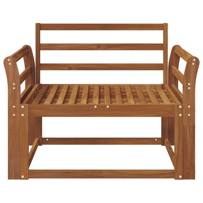 Canapea Medie pentru Exterior Lemn Solid de Acacia natural - WALTI WALTI