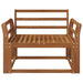 Canapea Medie pentru Exterior Lemn Solid de Acacia natural - WALTI WALTI