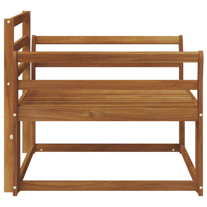 Canapea Medie pentru Exterior Lemn Solid de Acacia natural - WALTI WALTI