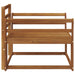 Canapea Medie pentru Exterior Lemn Solid de Acacia natural - WALTI WALTI